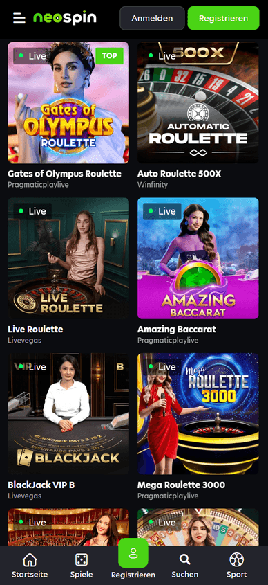 Live-Casino NeoSpin Live Casino