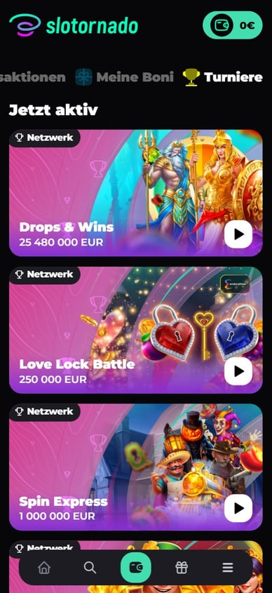 Slotornado-Casino Turniere