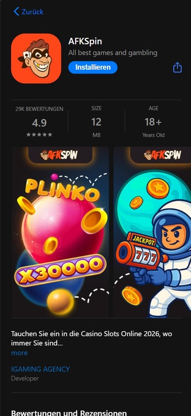 Afkspin Casino-App