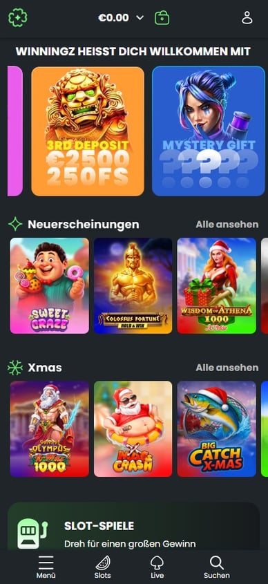 Mobil Casino Winningz Mobile Cazino