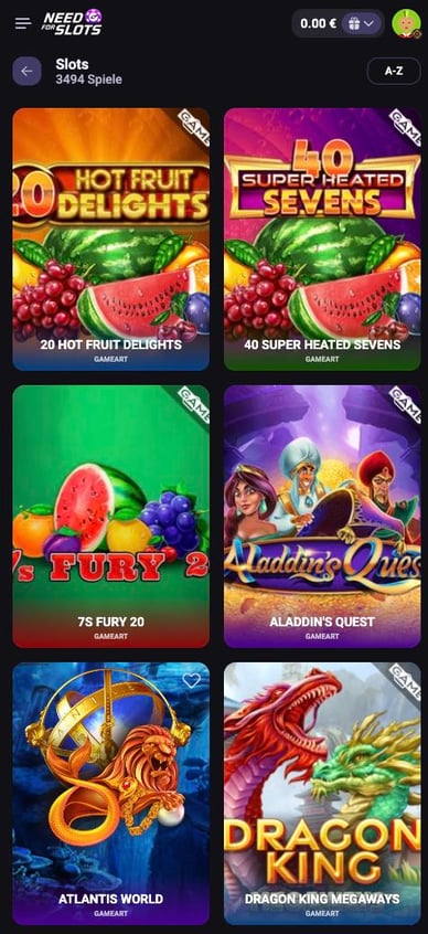 Casino Slots Automaten in Need for Slots Casino