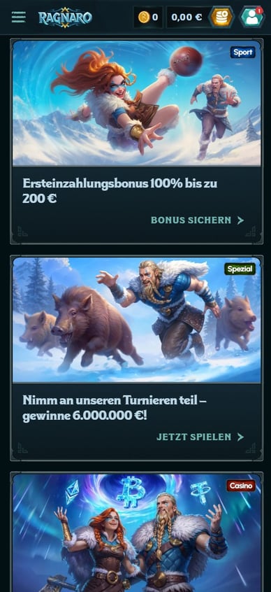 Boni im Casino Ragnaro