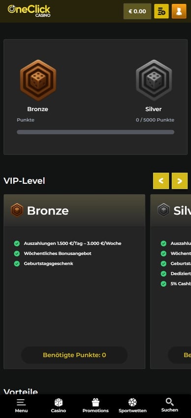 VIP im OneClick-Casino