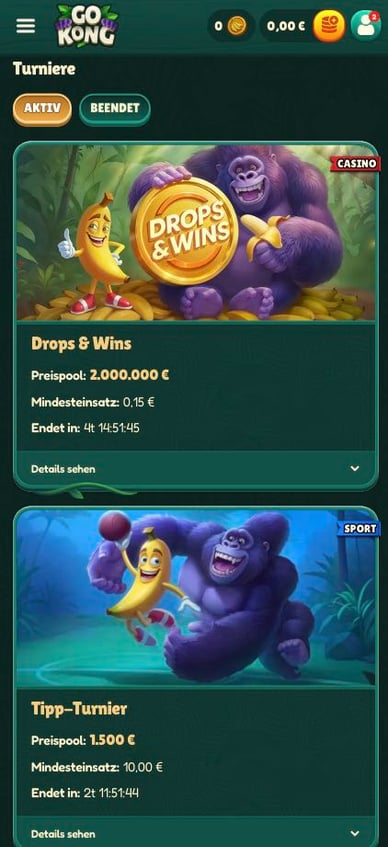 Casino Turniere Turniere Casino Go Kong