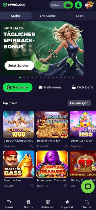 Spinoloco Mobile Casino