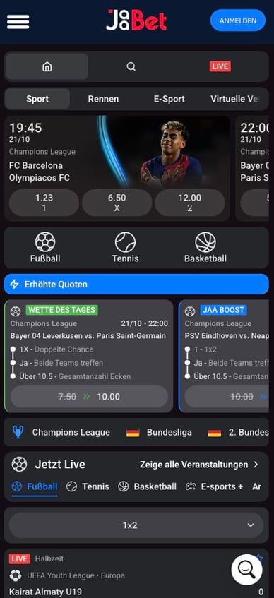 Sportwetten Casino Jaabet-Casino Sportwetten