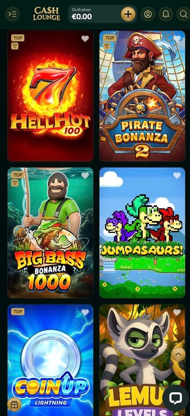 Spielautomaten in Casino Cash Lounge Casino Slots