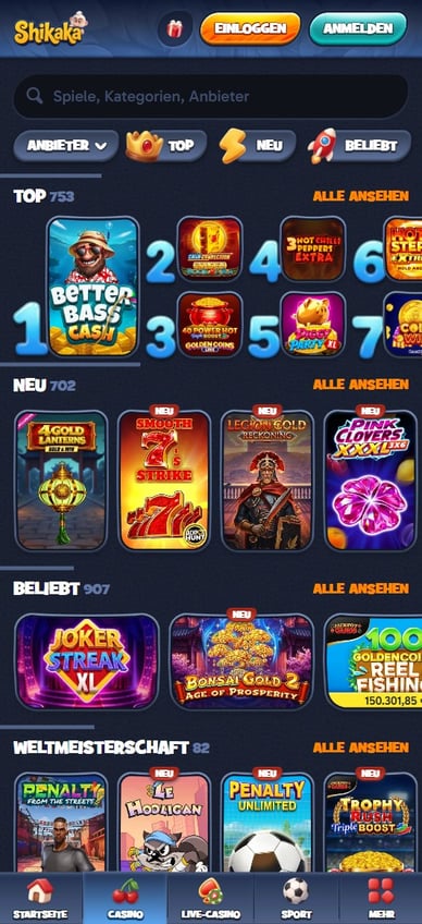 Casino Spielautomaten Online Casino Shikaka Slots