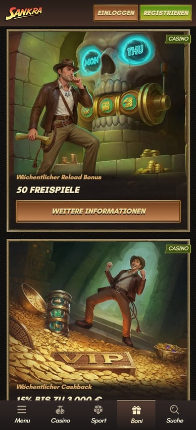 Bonus im Casino Boni im Casino-Sankra