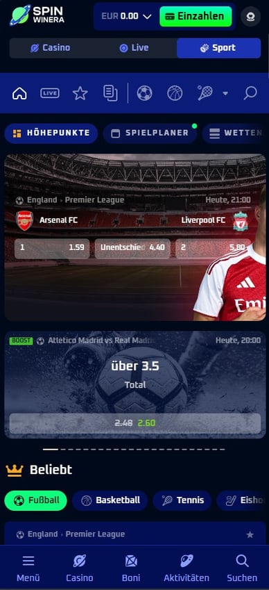 Spinwinera Casino Deutschland Sportwetten