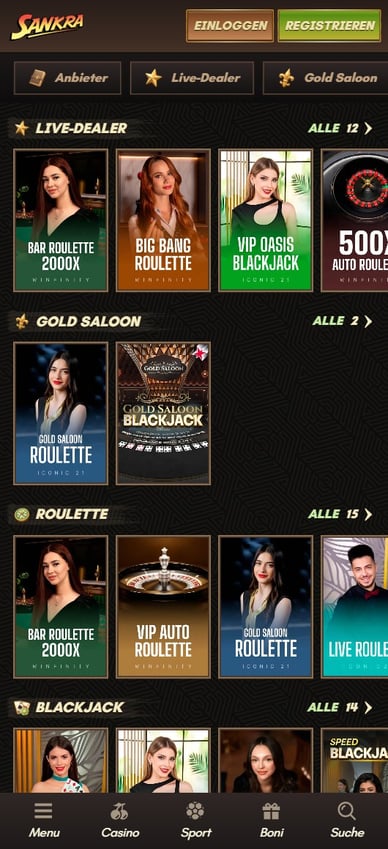 Live Casino Sankra Live Casino