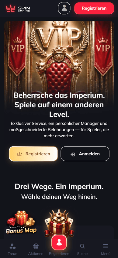 VIP System im Casino VIP-Status im Casino Spin Empire
