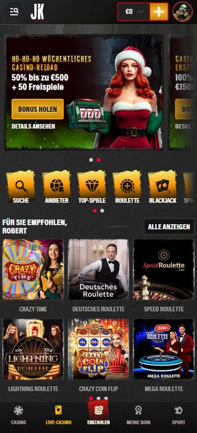 Live-Casino Jokery Live Casino