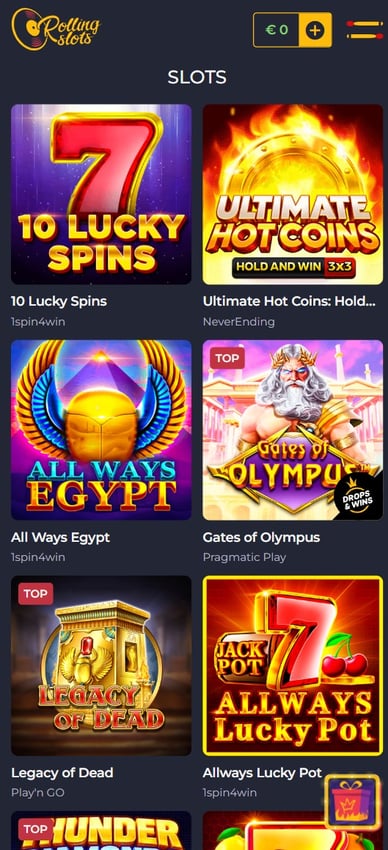  RollingSlots Online Casino Slots