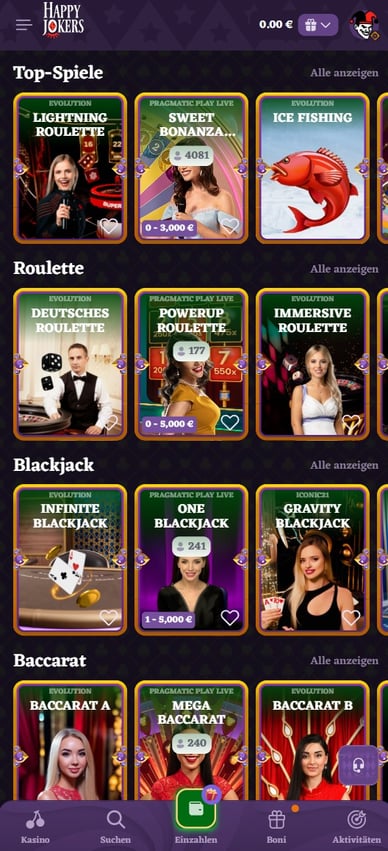 Live Casino HappyJokers Live Casino