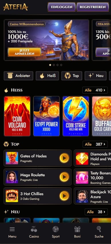 Mobile-Casino Atefia Mobile Casino