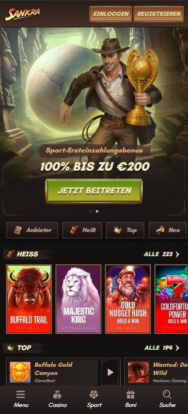 Mobile-Casino Sankra Mobile Casino