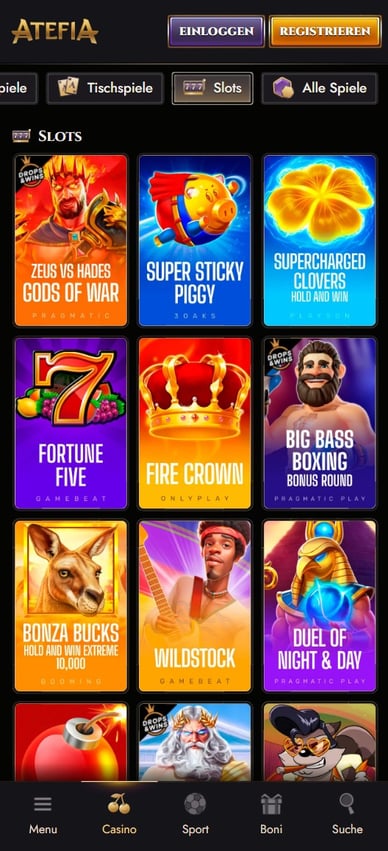 Casino Spielautomaten Online Casino Atefia Slots