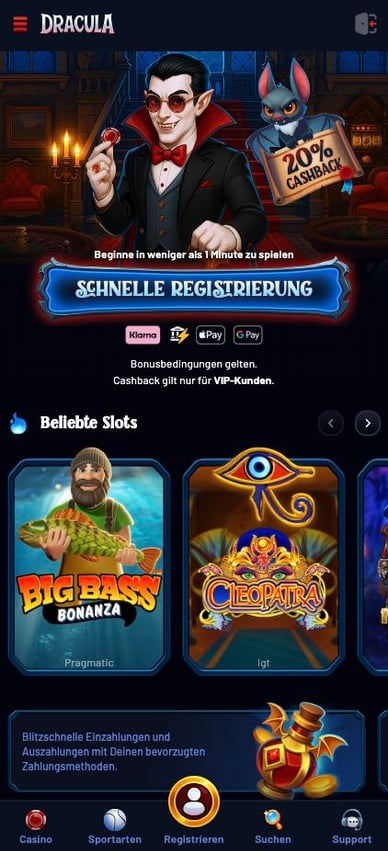 Casino Mobile Version Dracula Mobile Casino