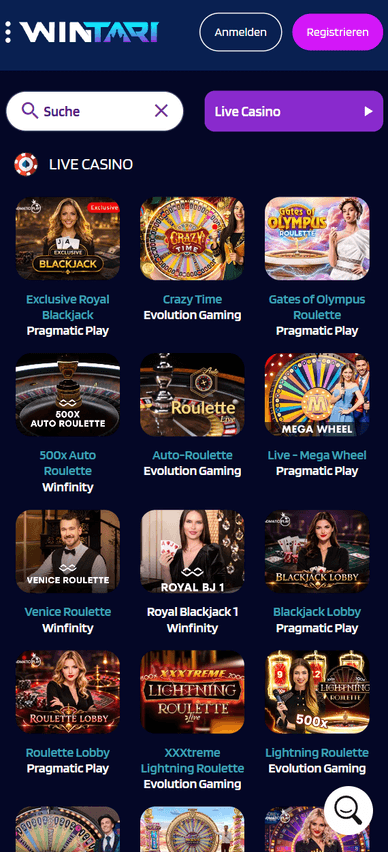 Live-Casino Wintari Live Casino