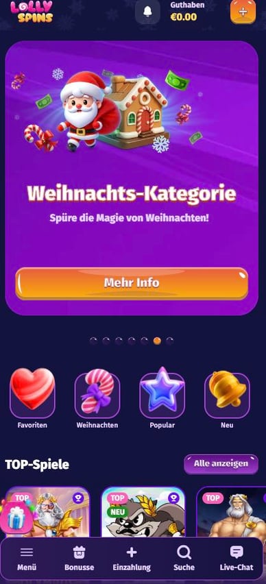 Mobil-Casino Lolly Spins Mobile Casino