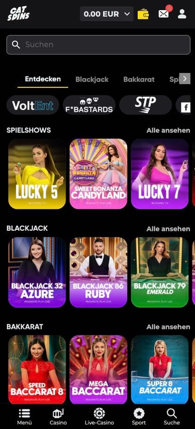 Live Casino DE Catspins Deutschland Live Casino