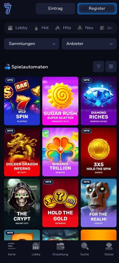 Online Casino 7bit Slots