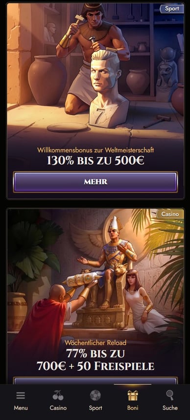 Boni im Casino Bonuses im Atefia Online Casino