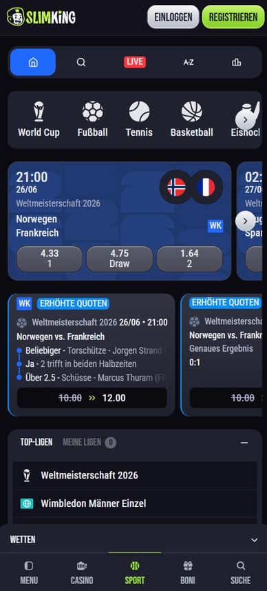 Sportwetten in Casino SlimKing Casino Detushland Sportwettenbereich