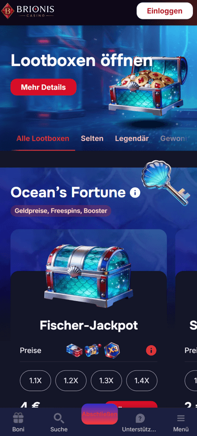 Lootboxen im Casino Lootbox im Brionis Online Casino