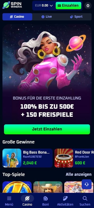 Spinwinera Mobile Casino