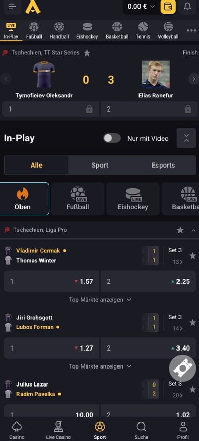 Sportwetten Amonbet Casino Sportwetten