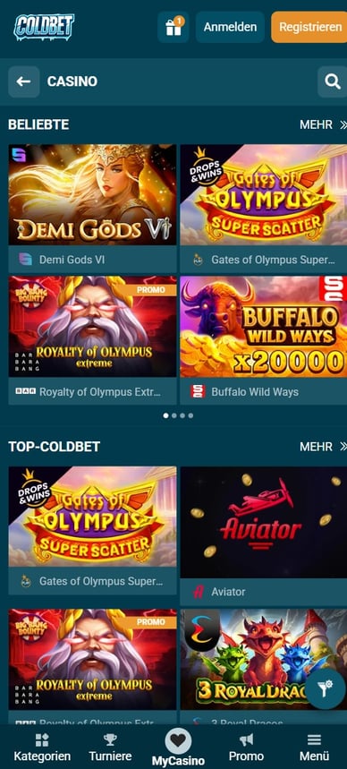 Online Casino Coldbet Slots