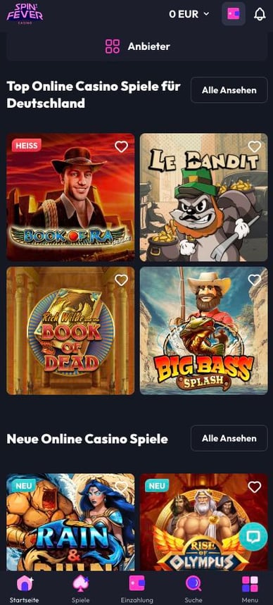 Mobile-Casino Spinfever Mobile Casino