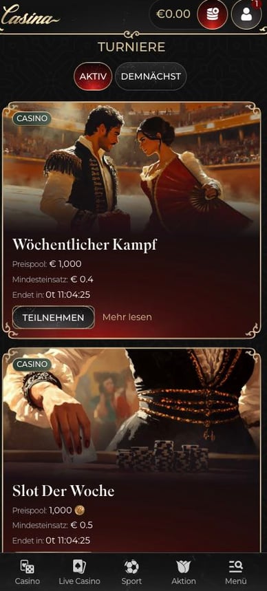 Turniere Casino Turniere in Casina Online Casino