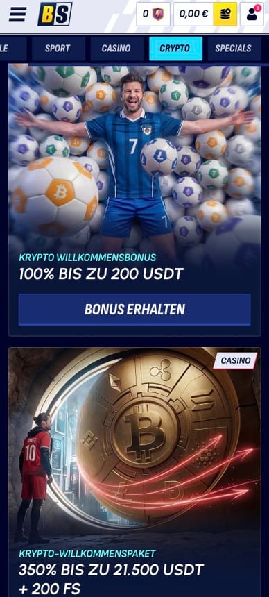 Kryptowährungen Bonus Casino Krypto-Boni Betscore Online Casino