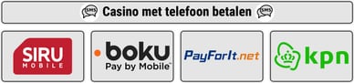 Casino met telefoon betalen