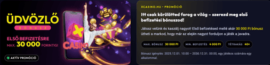 Xcasino bonus