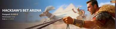 Vici Bet Casino Turnier Hacksaw's Bet Arena, 30. März 2026, 11:57 Uhr