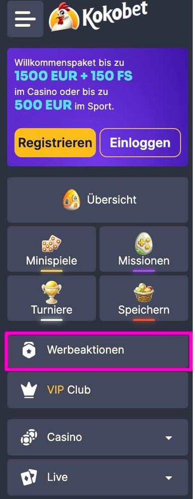 Willkommensbonus Online Casino Willkommenspaket Koko bet