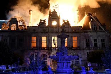 Incendie de l'hôtel de ville de Limoges