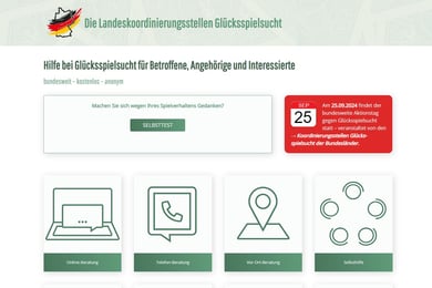 Landeskoordinierungsstellen Glücksspielsucht
