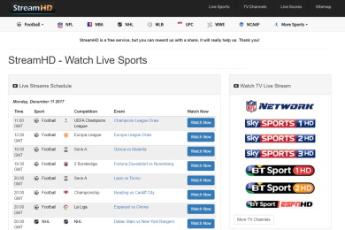 StreamHD EUストリーミング・プラットフォーム