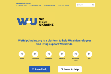 We Help Ukraine: uma plataforma para ajudar os ucranianos em Portugal