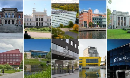 Top 10 bästa universitet i Sverige