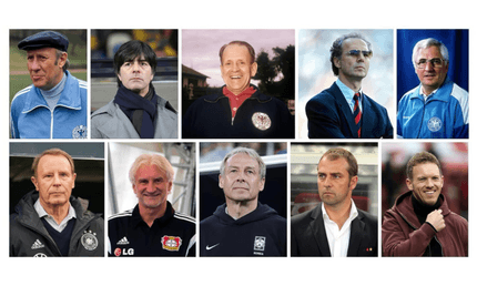 Die besten Fußballtrainer der deutschen Nationalmannschaft