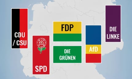 Die größten politischen Parteien in Deutschland